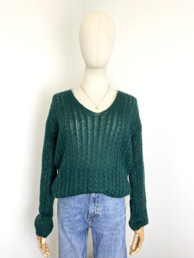 Wholesaler Maëlys Paris - Fine openwork mohair sweater