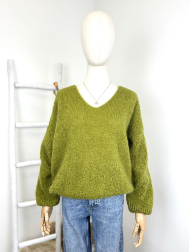 Wholesaler Maëlys Paris - Mohair V-neck sweater
