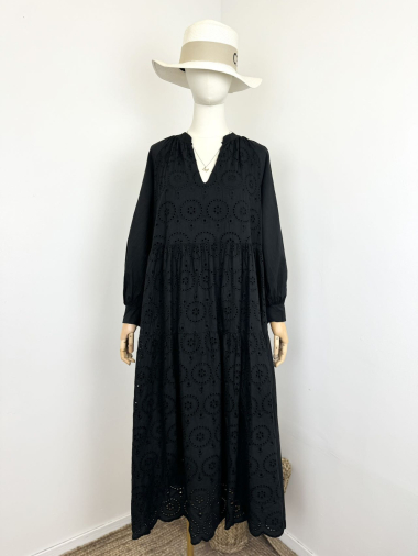 Großhändler Maëlys Paris - Kleid aus Baumwolle mit Stickerei