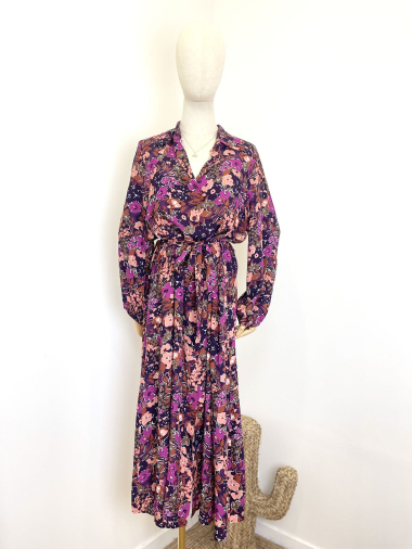 Großhändler Maëlys Paris - Kleid aus bedruckter Viskose