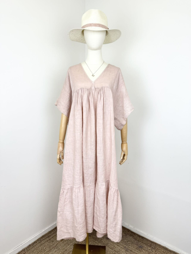 Wholesaler Maëlys Paris - Long linen dress