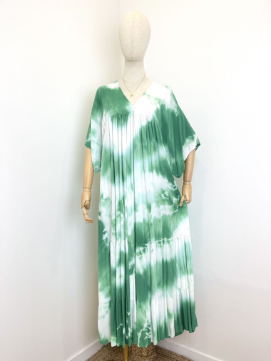 Großhändler Maëlys Paris - Langes Kleid aus Viskose zum Binden und Färben