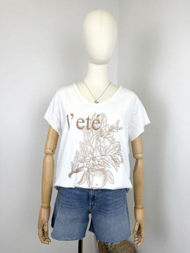 Grossiste Maëlys Paris - T-shirt imprimé "L'ETE"