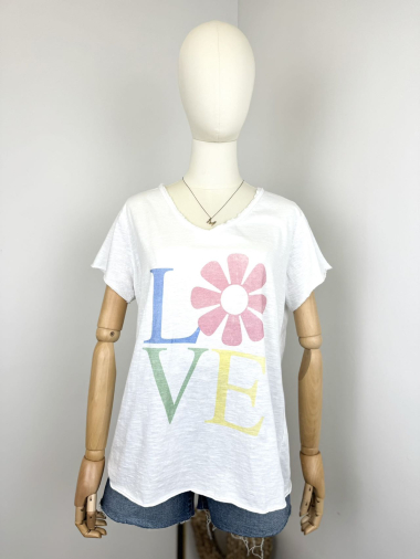 Großhändler Maëlys Paris - T-Shirt mit „LOVE“-Aufdruck
