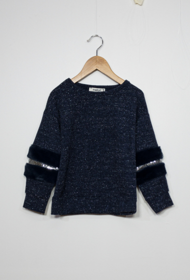 Mayorista Maëlys - shiny sweater with fur