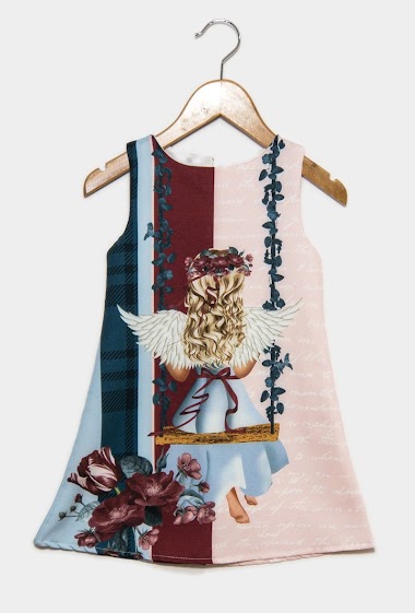 Großhändler Maëlys - Ausgestelltes Kleid mit Mädchenmuster
