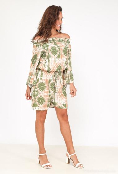 Wholesaler Maia H. - printed playsuit with viscose fabric