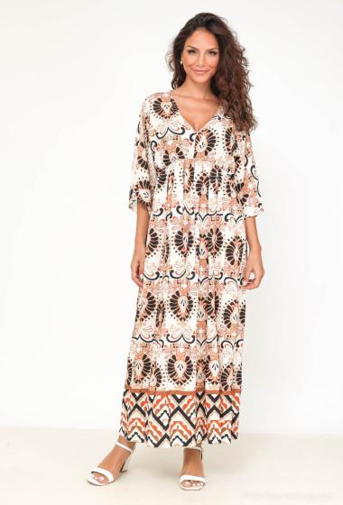 Wholesaler Maia H. - printed dress with half sleeve