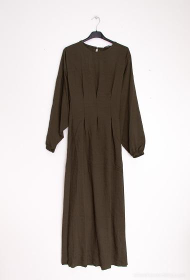 Wholesaler Maia H. - long sleeve dress on LINEN effect fabric