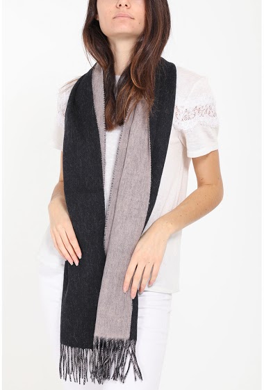Wholesaler Maison Fanli - Two-tone wool scarf
