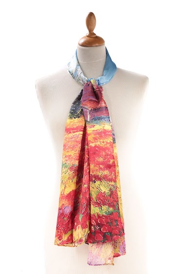 Wholesaler Maison Fanli - Digital printing silk satin scarves