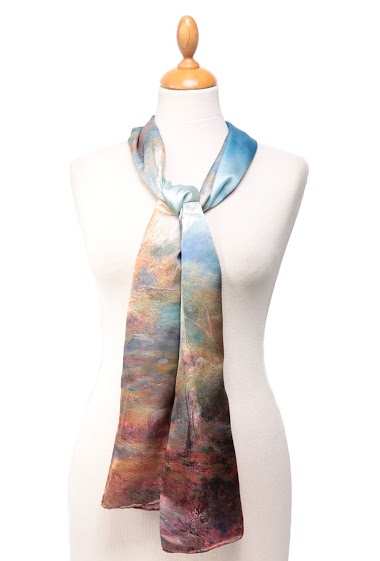 Wholesaler Maison Fanli - Digital printing silk satin scarves