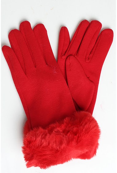 Wholesaler Maison Fanli - Glove with faux fur