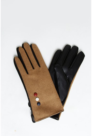 Wholesaler Maison Fanli - Wool glove with 3 buttons