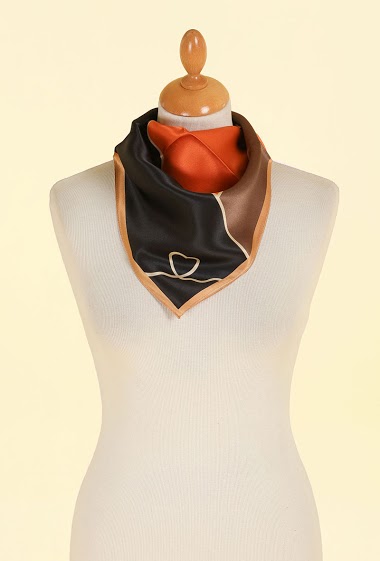 Wholesaler Maison Fanli - Small square silk scarf