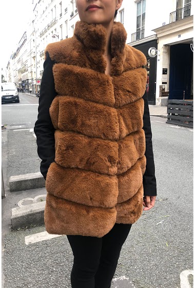 Wholesaler Maison Fanli - Faux fur vest