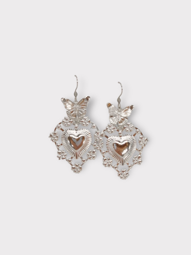 Wholesaler MAISON OKAMI - Stainless steel earrings, butterfly