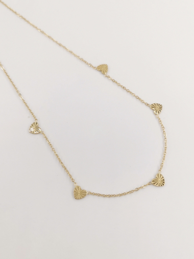 Wholesaler MAISON OKAMI - Stainless steel necklace - heart