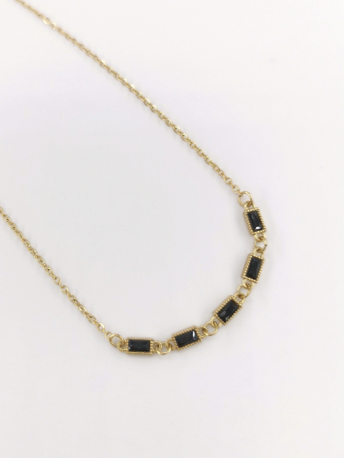Wholesaler MAISON OKAMI - Necklace in stainless steel and zirconium oxides