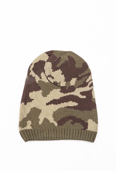 Grossiste MAR&CO Accessoires - Bonnet imprime camouflage