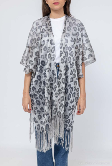 Wholesaler MAR&CO Accessoires - shiny leopard print vest cape