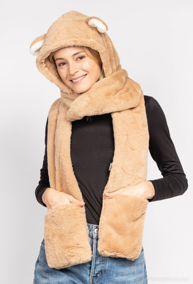 Wholesaler MAR&CO Accessoires - Scarf with hood and pockets