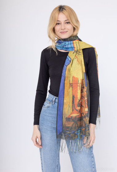 Großhändler MAR&CO Accessoires - Glänzender Schal mit Digitaldruck