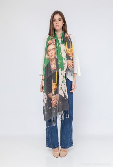 Großhändler MAR&CO Accessoires - Glänzender Schal mit Digitaldruck