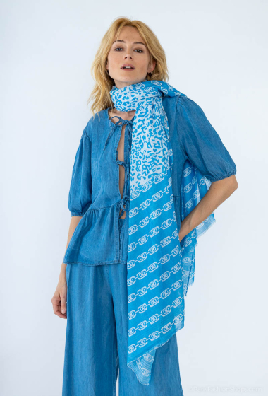 Wholesaler MAR&CO Accessoires - Leopard print chain scarf