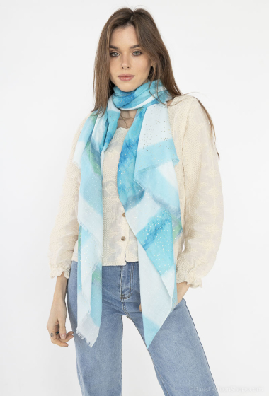 Wholesaler MAR&CO Accessoires - Scarf with gradient color spotted with gold
