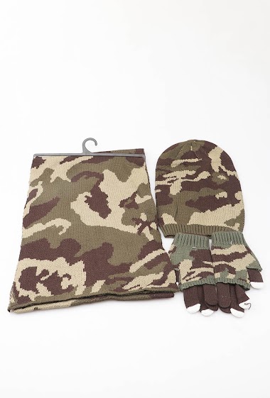 Wholesaler MAR&CO Accessoires - Scarves  glove bonnt camouflage