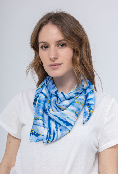 Grossiste MAR&CO Accessoires - foulard carre soie 70*70cm