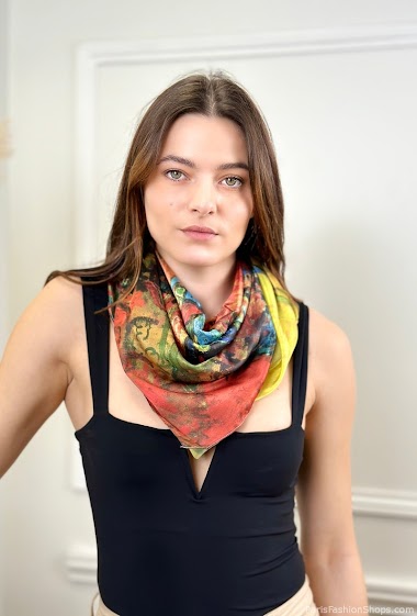 Großhändler MAR&CO Accessoires - Printed scarf 90*90