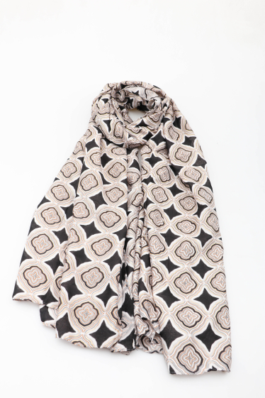 Wholesaler MAR&CO Accessoires - Printed scarf with gold