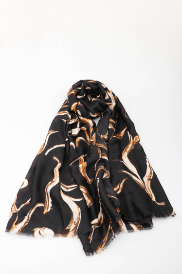 Wholesaler MAR&CO Accessoires - Flower print scarf with gilding