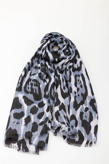 Wholesaler MAR&CO Accessoires - Gold shiny leopard print scarf