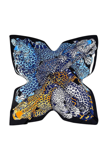 Grossiste MAR&CO Accessoires - grand foulard carre imprimé léopard  130*130cm