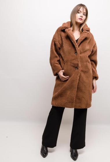 Großhändler MAR&CO Accessoires - Boucle textured long coat