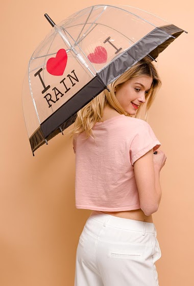 Grossiste MAR&CO Accessoires - Parapluie I LOVE RAIN