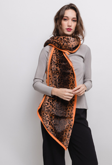 Wholesaler MAR&CO Accessoires - Leopard fleece ponchos