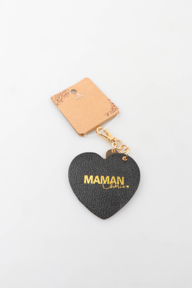 Grossiste MAR&CO Accessoires - porte clés cuir  imprimé "maman chérie"