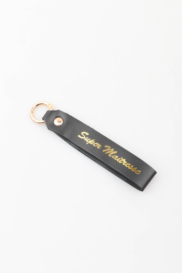 Grossiste MAR&CO Accessoires - porte clés cuir imprimé "super maÎtresse"