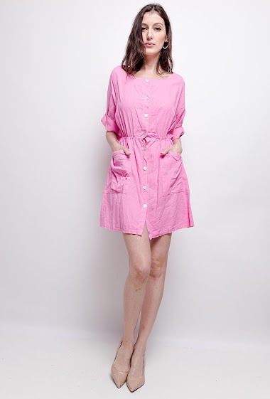 Wholesaler MAR&CO Accessoires - Linen button dress