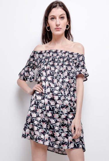 Wholesalers MAR&CO Accessoires - Off-the-shoulder printed dress