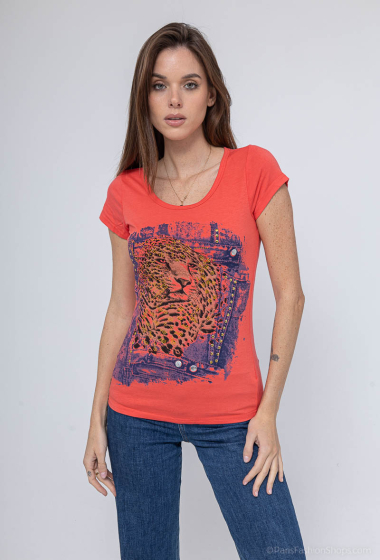 Grossiste MAR&CO Accessoires - t-shirts imprimé leopard