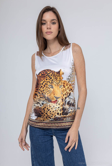 Grossiste MAR&CO - t-shirts imprimé leopard