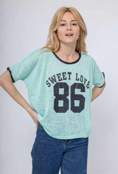 Grossiste MAR&CO Accessoires - t-shirts imprimé sweet love 86