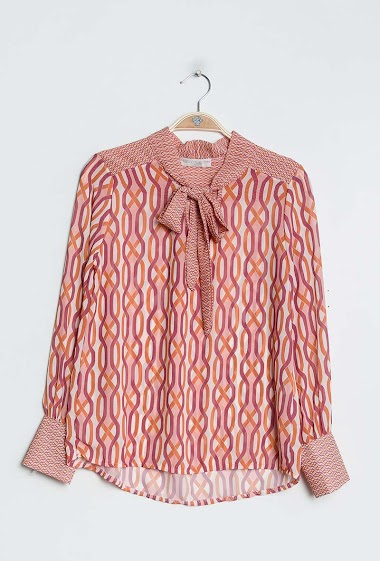 Wholesaler MAR&CO Accessoires - Printed knot blouse