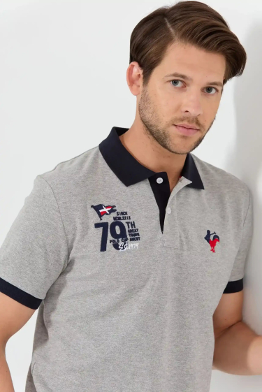 Wholesaler Marco Frank - Edouard: short sleeve polo shirt with logo
