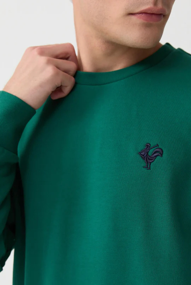 Wholesaler Marco Frank - Round neck sweatshirt with embroidered logo